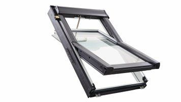 RotoQ Q4 Tronic (ПВХ) &ndash; центрально-поворотне мансардне вікно з термоблоком WD 3307 фото