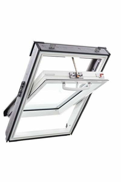 RotoQ Q4 Tronic (ПВХ) &ndash; центрально-поворотне мансардне вікно з термоблоком WD 3307 фото